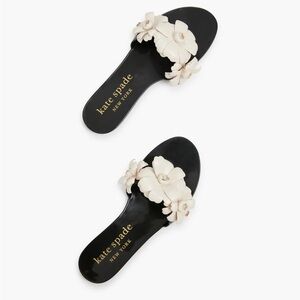Kate Spade Black Floral Sandals
